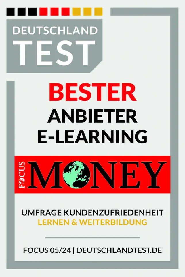 karriere tutor® Mit der Auszeichnung „Bester E-Learning-Anbieter“ von Focus Money für die Kundenzufriedenheit im Bereich Aus- und Weiterbildung in Deutschland trägt karriere tutor® maßgeblich zur Definition von Exzellenz bei.